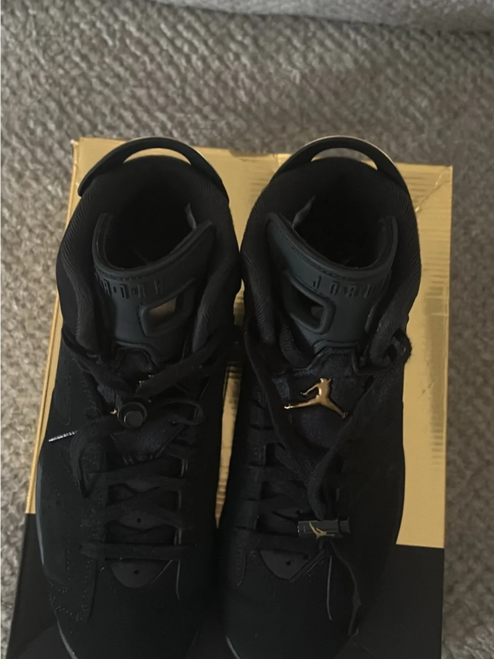 Nike Gold and Black Jordan Collector Shoe Box